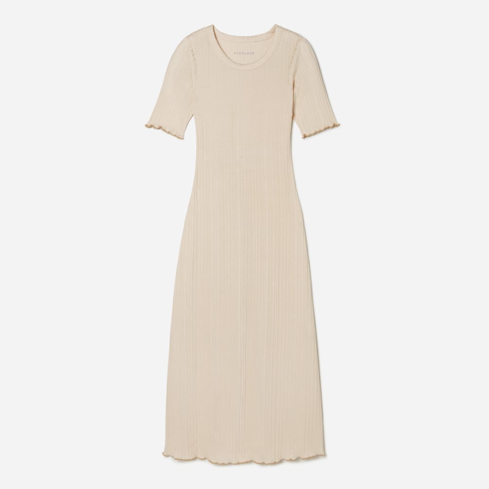 everlane open back rib dress The Open Back Rib Dress