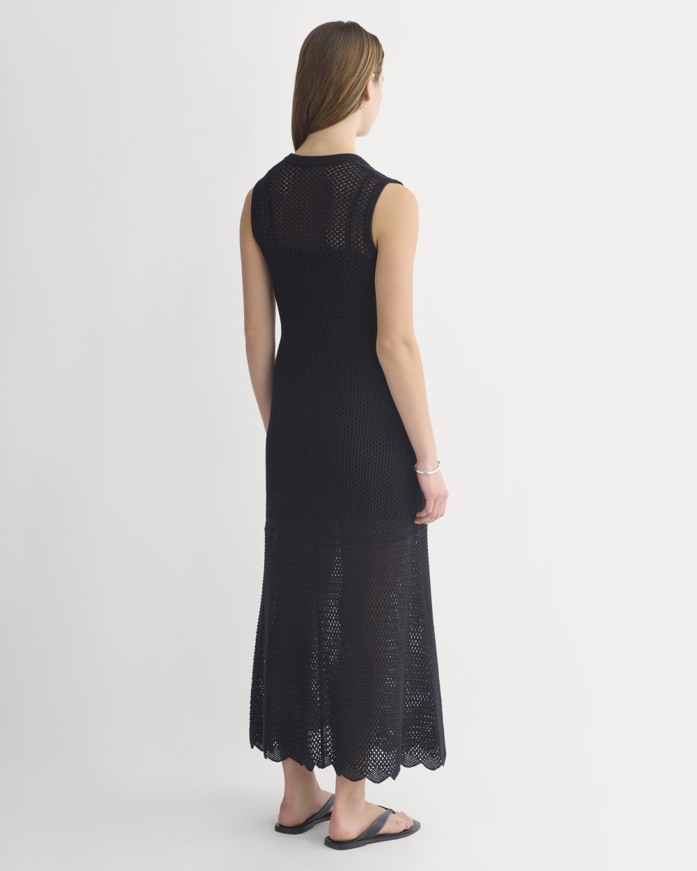 womens-lace-knit-maxi-sweater-dress-black