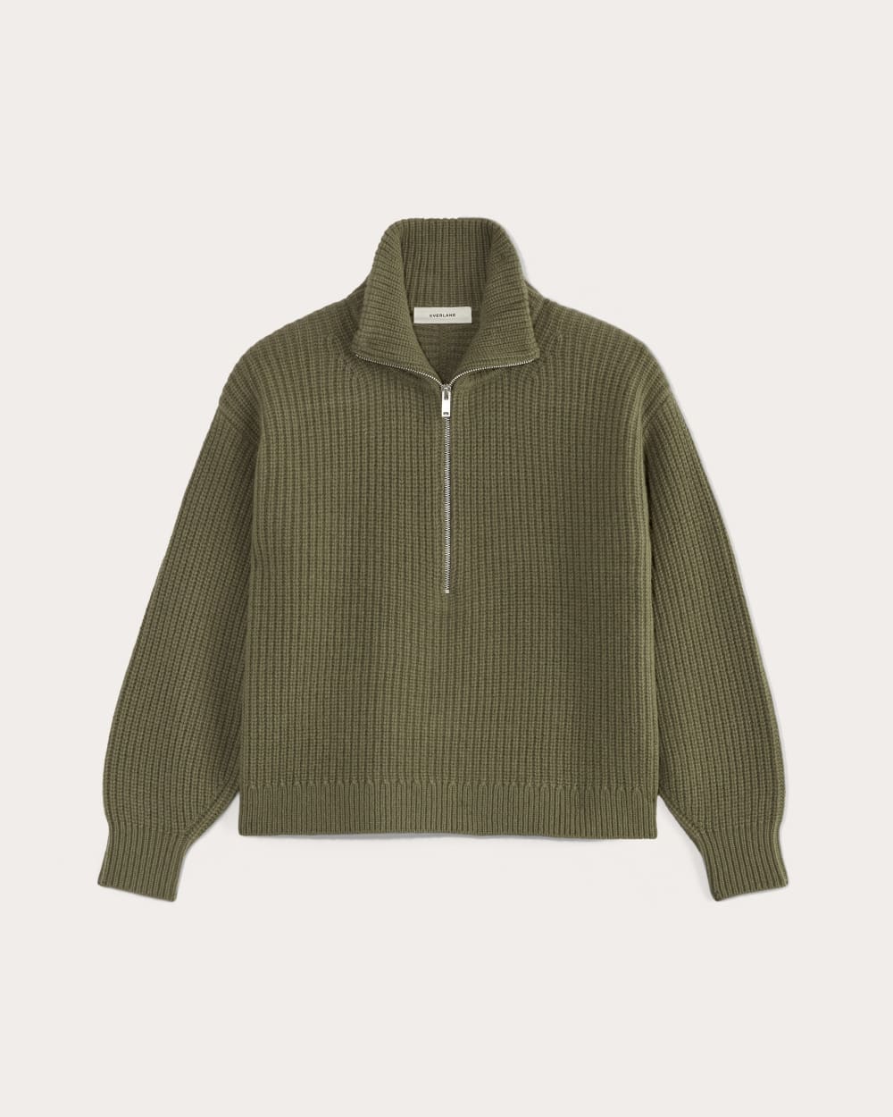 womens-felted-merino-halfzip-sweater-kalamata | alt