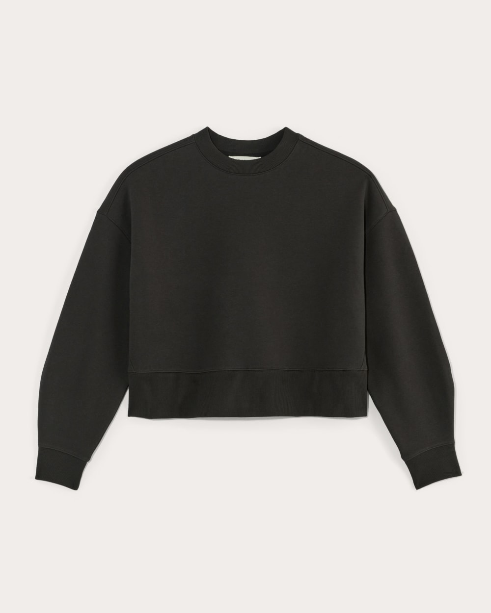 womens-laid-back-fleece-cropped-sweatshirt-black | alt