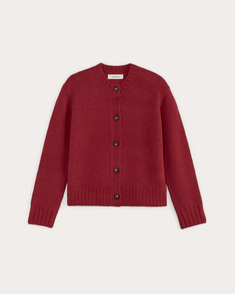 womens-crew-cardigan-in-alpaca-berry-red | alt