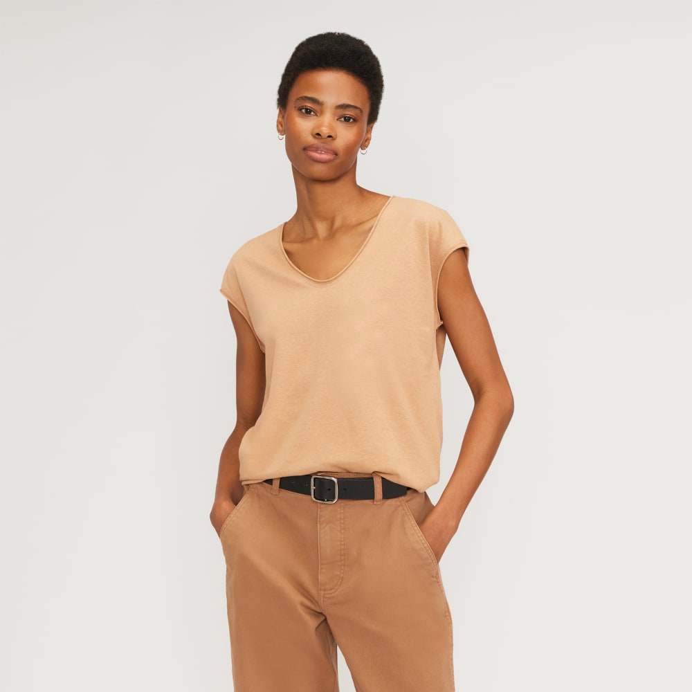 womens-hemp-scoop-neck-muscle-tee-caramel | primary