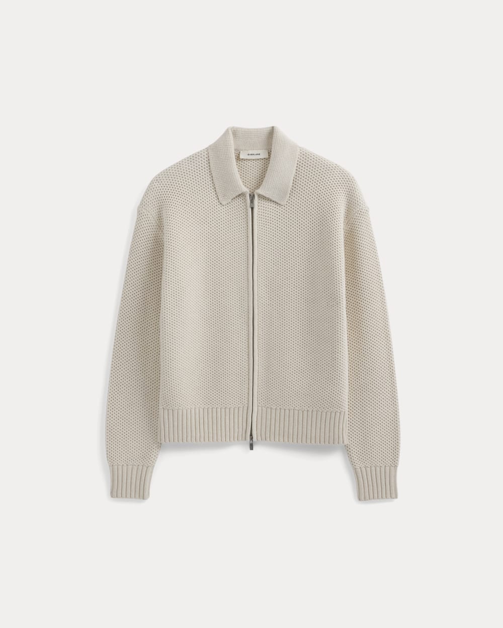 mens-honeycomb-sweater-jacket-heathered-oat | alt