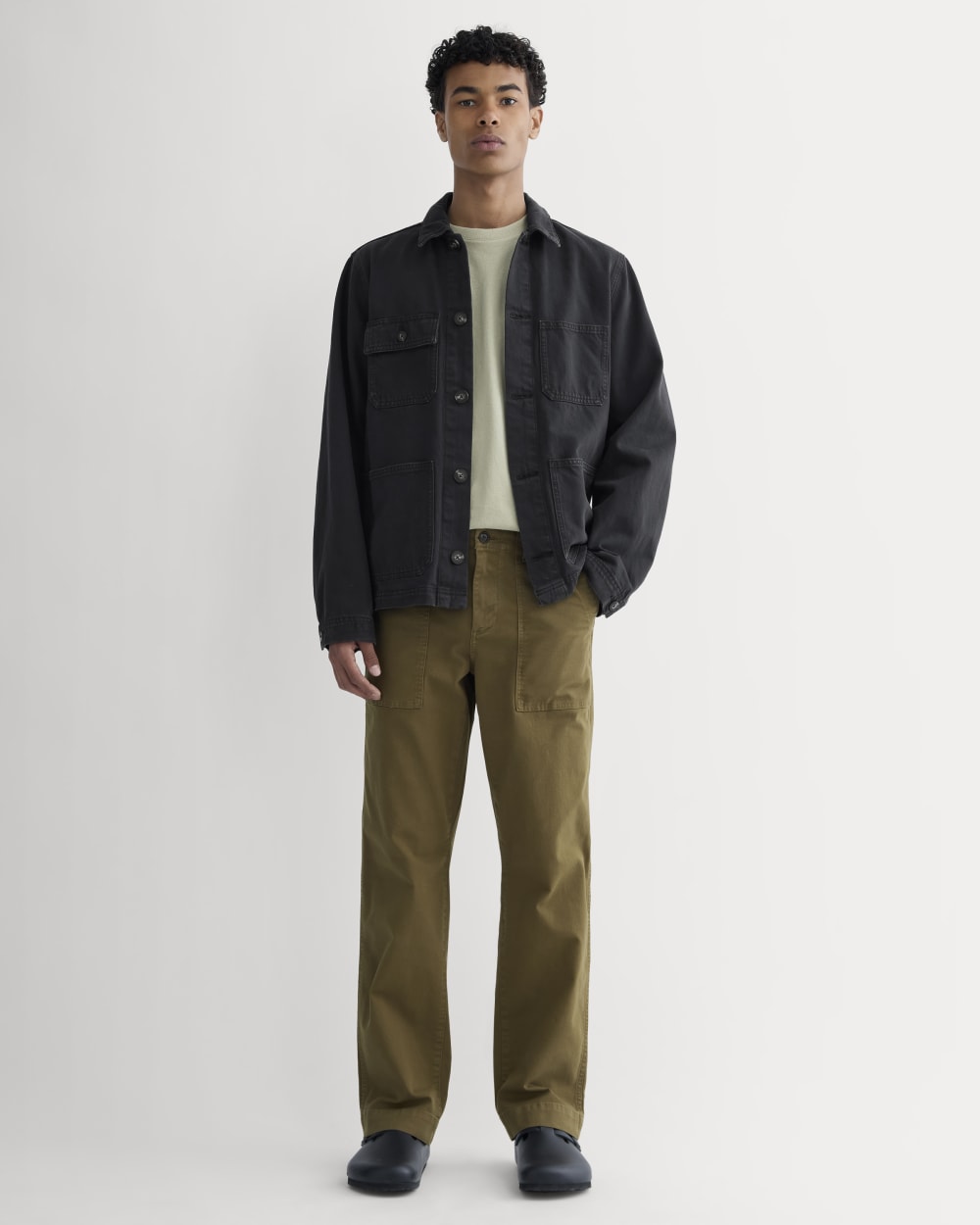 Everlane Canvas Relaxed Pant In Olive, Size 35x32, Cotton Everlane Canvas Relaxed Pant In Olive, Size 35x32, Cotton