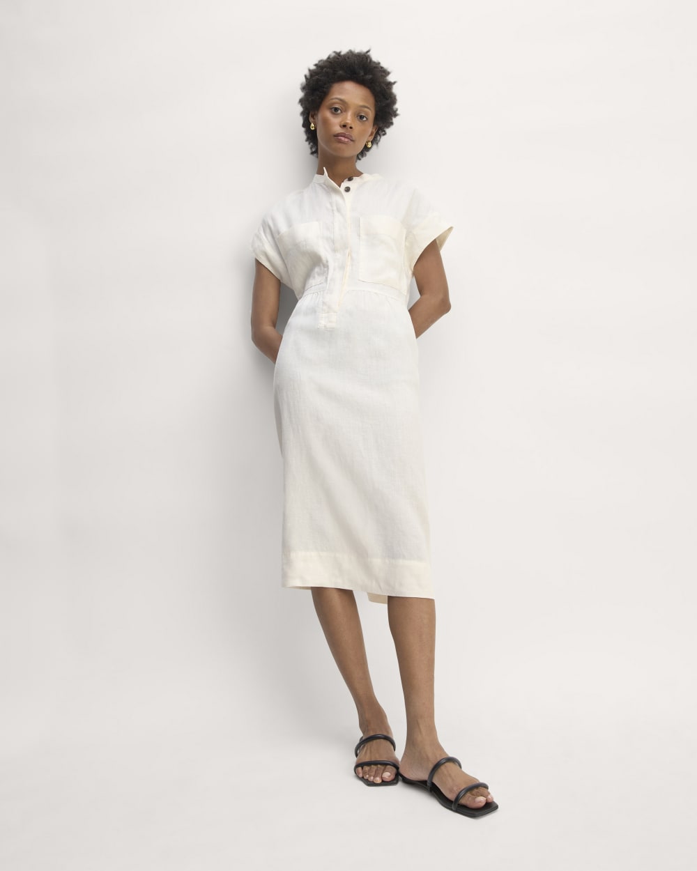 The Craft Dress in Linen | Bone Everlane The Craft Dress in Linen | Bone Everlane