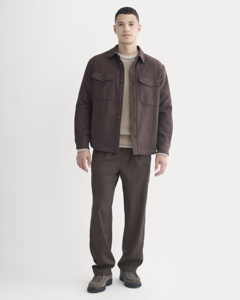 mens-heavyweight-twill-waffle-overshirt-heather-earth-brown