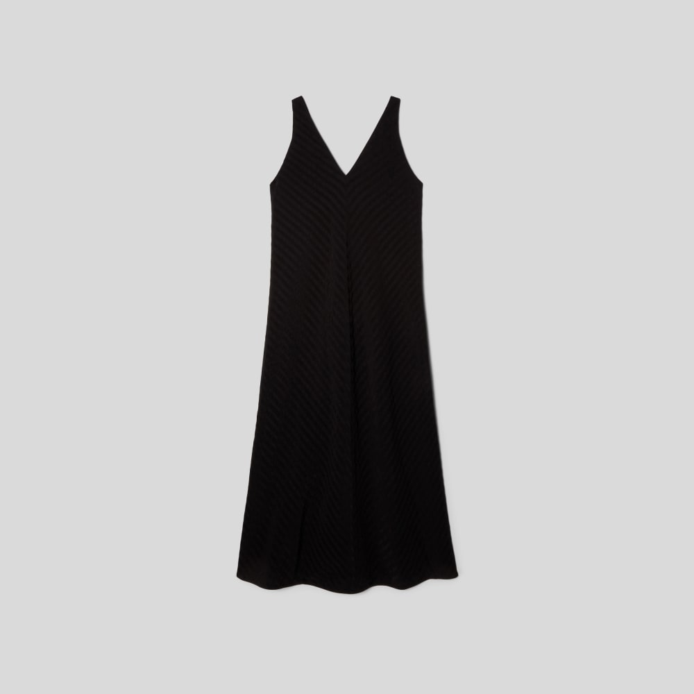 womens-city-stripe-midi-dress-black | alt