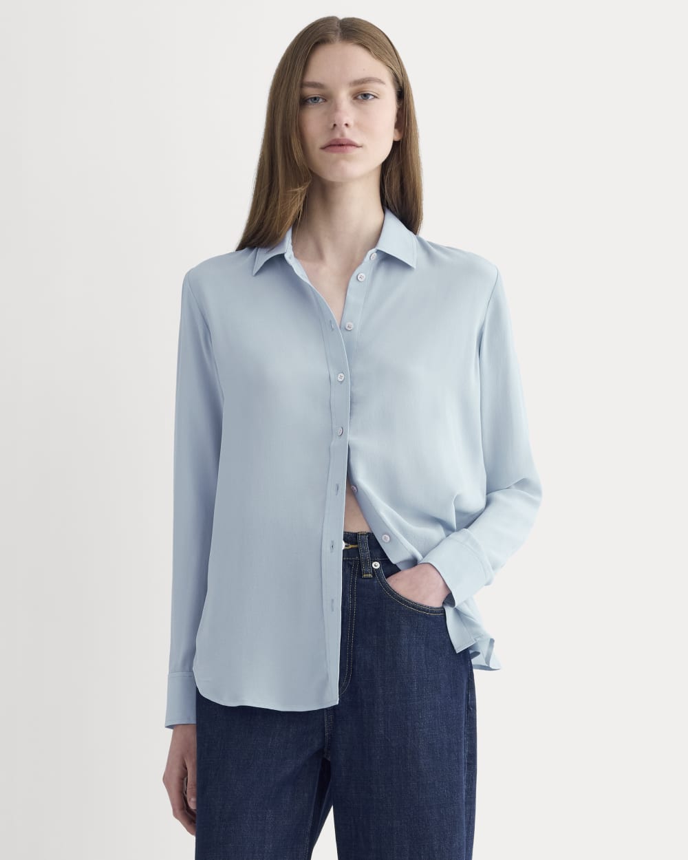 womens-clean-silk-relaxed-shirt-soft-blue | primary