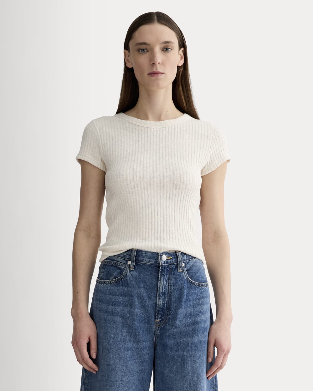 The Cozy Rib Tee | Bone – Everlane
