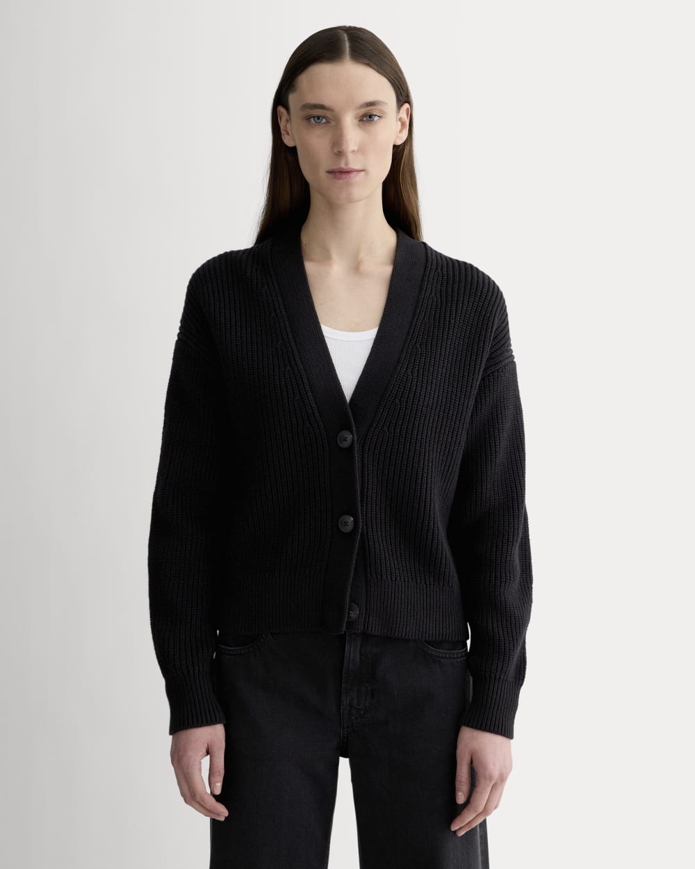 womens-organic-cotton-relaxed-cardigan-black | primary