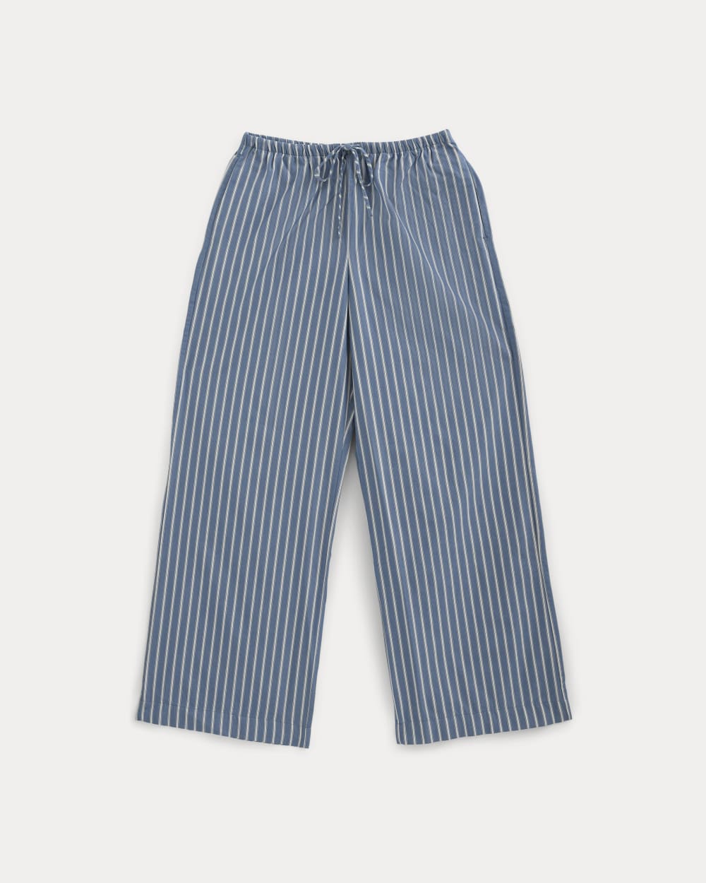 womens-wide-leg-drawstring-pant-poplin-dutch-blue-bone | alt