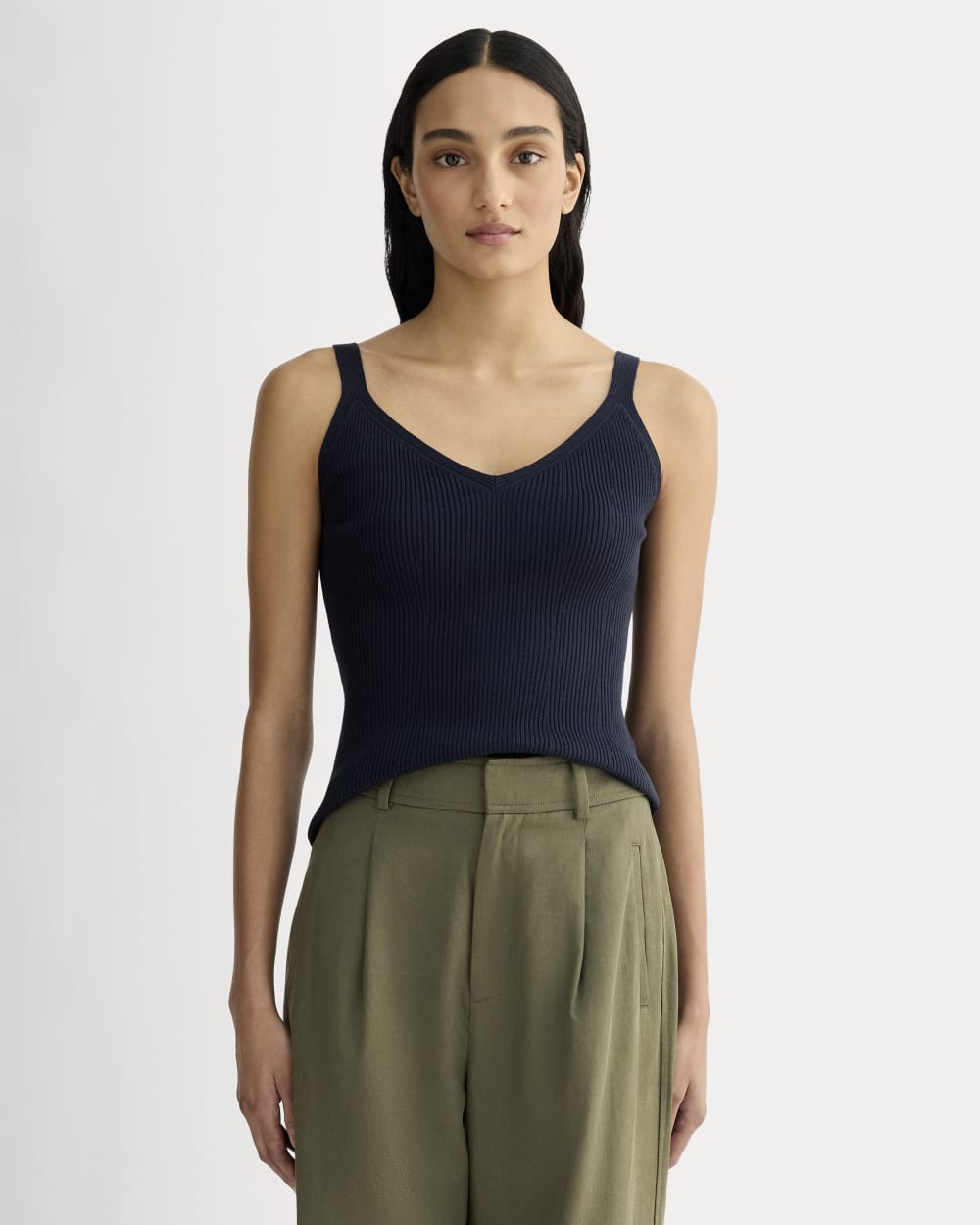 womens-fine-knit-cami-navy | primary