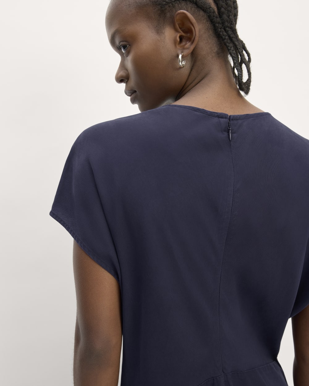womens-tencel-short-sleeve-midi-dress-navy