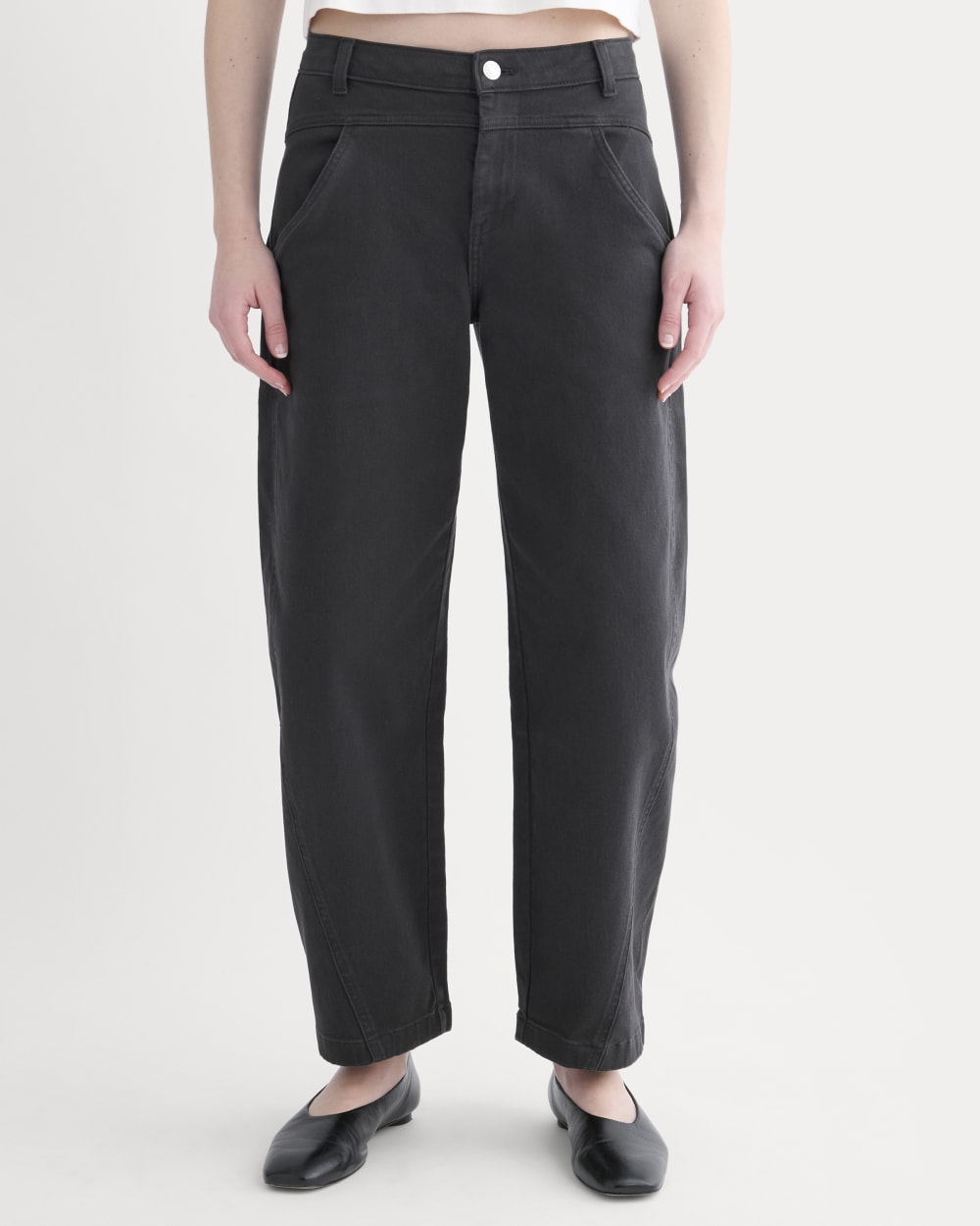 womens-twill-yoke-barrel-pant-black
