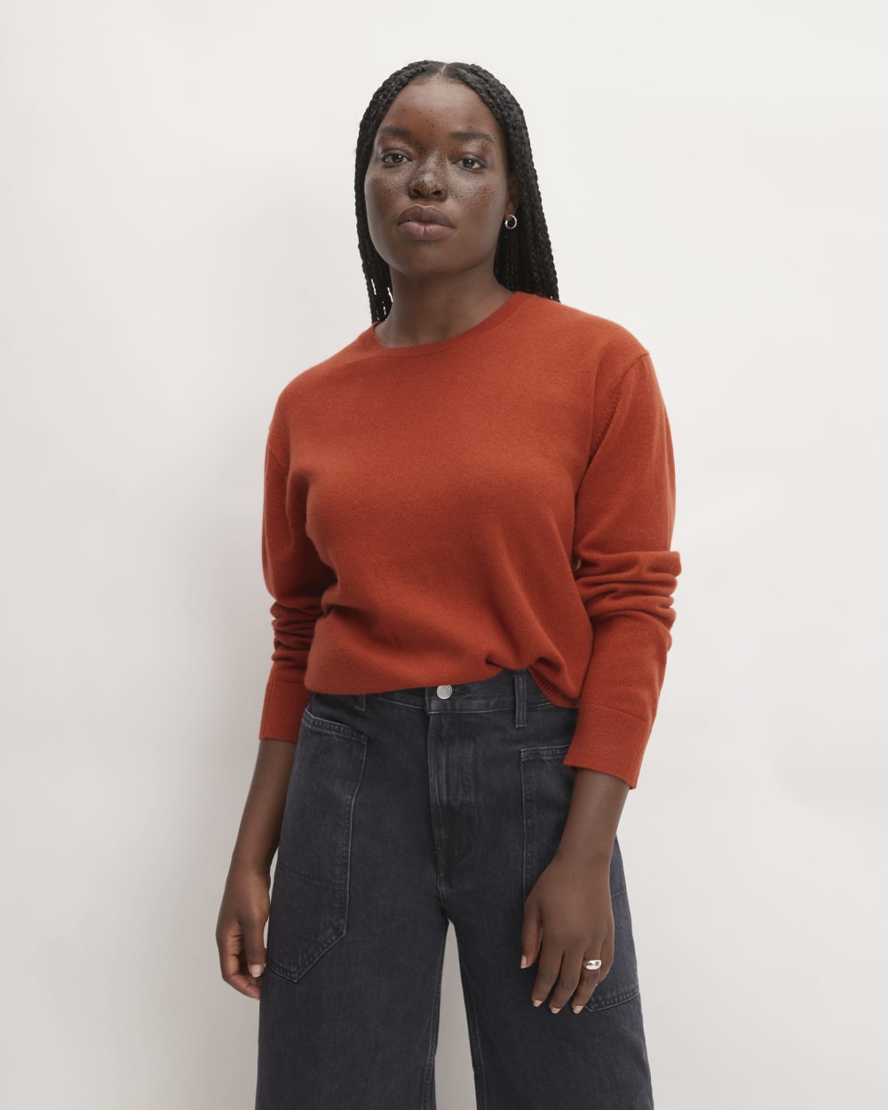 The Classic Crew in Cashmere | Rusted Red – Everlane