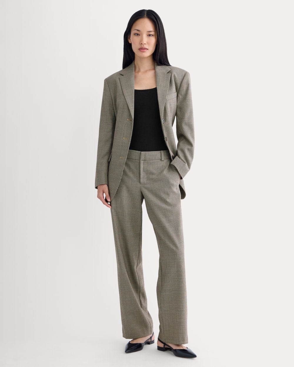 Straight-Leg Trouser in Tailor Twill | Khaki Everlane Straight-Leg Trouser in Tailor Twill | Khaki Everlane
