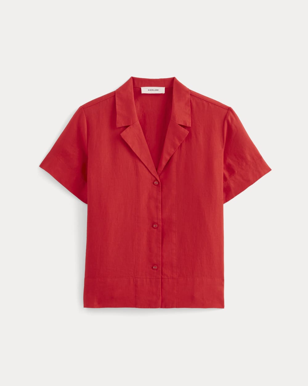 womens-linen-notch-ss-shirt-classic-red | alt