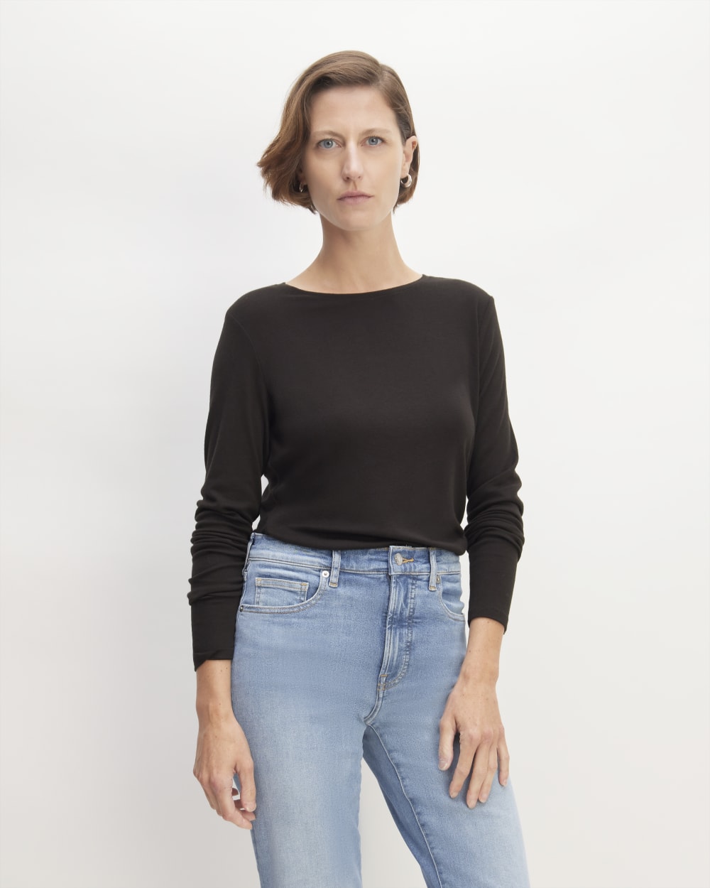 womens-merino-tencel-relaxed-tee-black | primary