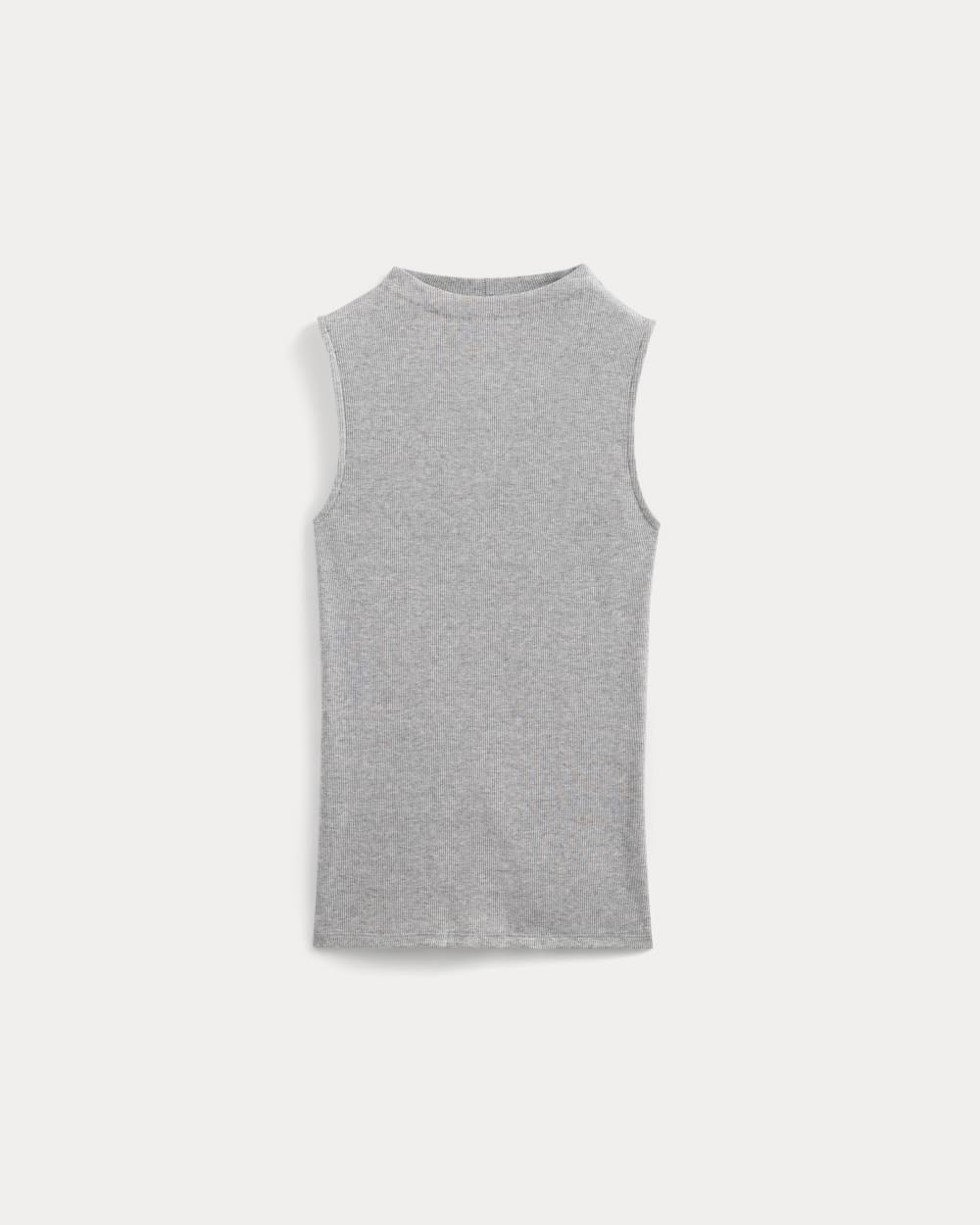 womens-supima-micro-rib-funnel-neck-tank-classic-heather-grey | alt