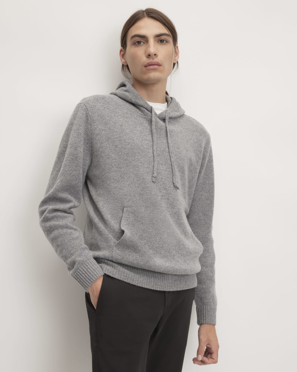 The Felted Merino Hoodie Grey – Everlane - Main Image
