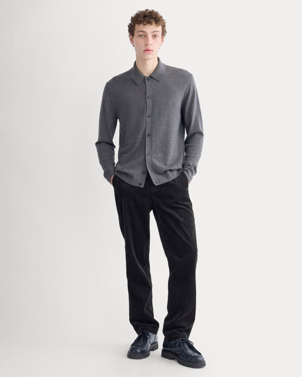 mens-ultrasoft-button-down-sweater-heather-mid-charcoal
