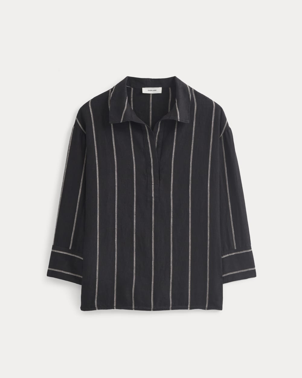 womens-popover-shirt-in-linen-black | alt