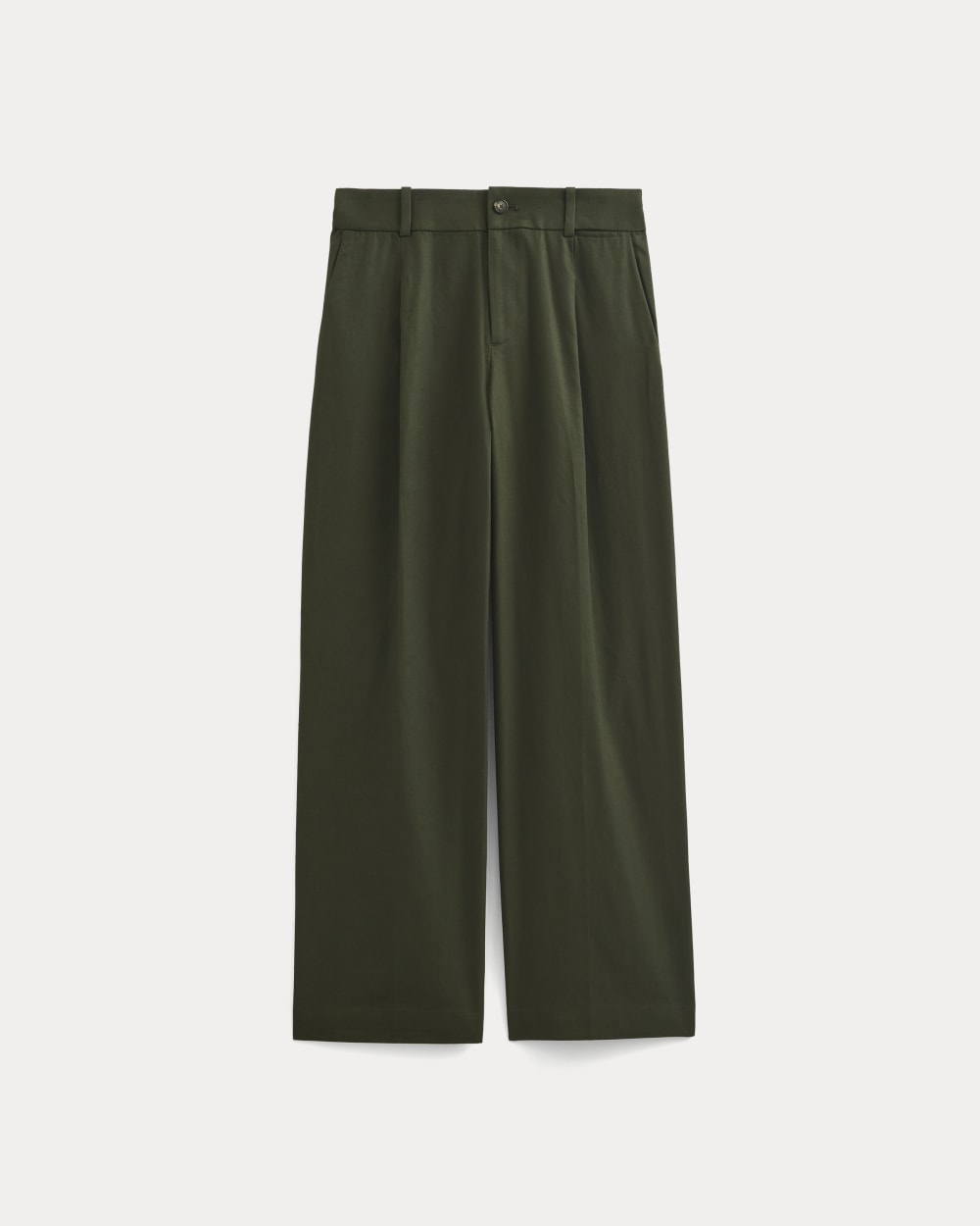 womens-wide-leg-trouser-in-buttersmooth-long-dark-green | alt