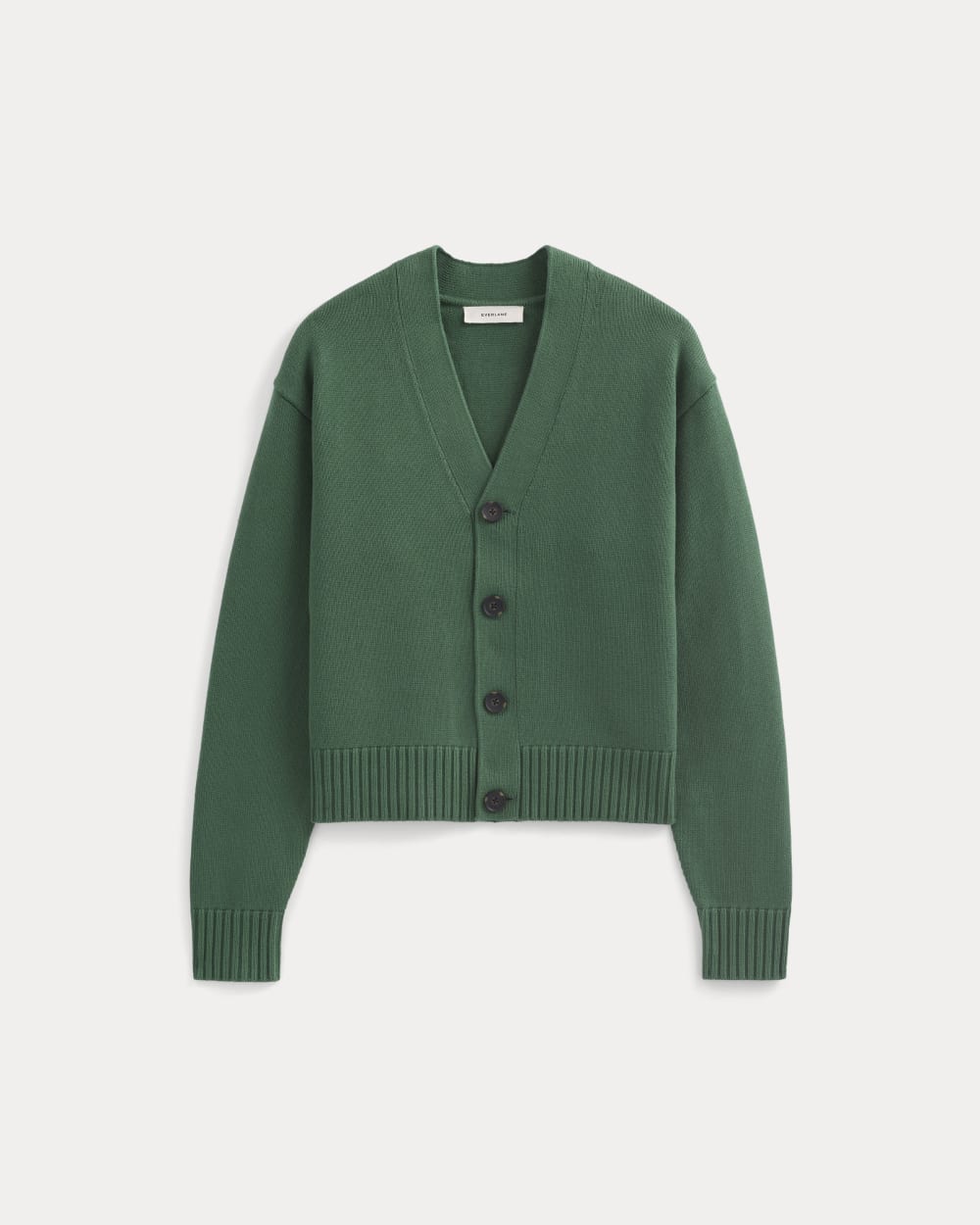 mens-cropped-cardigan-in-everyday-cotton-hunter-green | alt