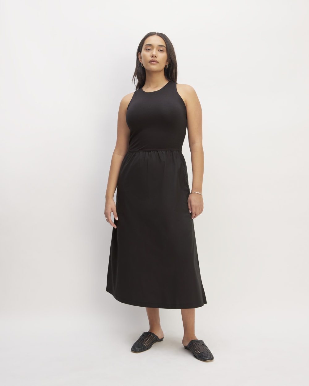 The Supima High-Neck Riviera Dress | Black Everlane The Supima High-Neck Riviera Dress | Black Everlane