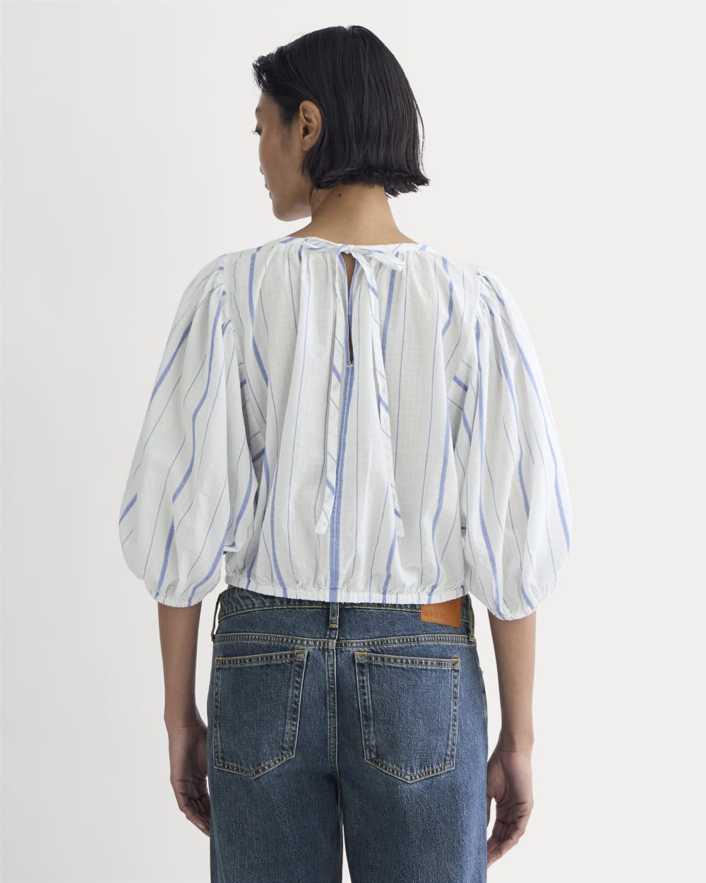 womens-gauze-puff-sleeve-top-bone-dutch-blue