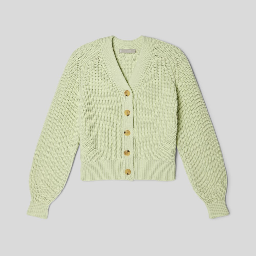 womens-texture-cotton-cardigan-seafoam-green | alt
