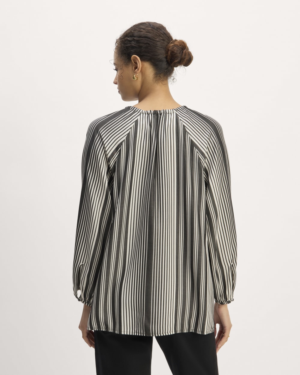 womens-tencel-gathered-shirt-black-bone