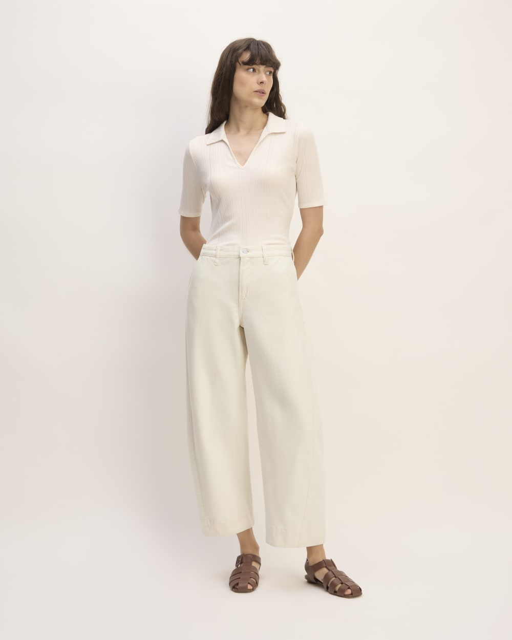 The Summer Barrel Jean Ecru – Everlane - Main Image