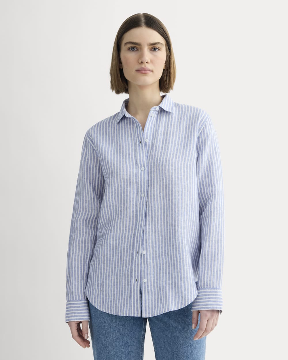 womens-relaxed-linen-shirt-bluebell-bone | primary