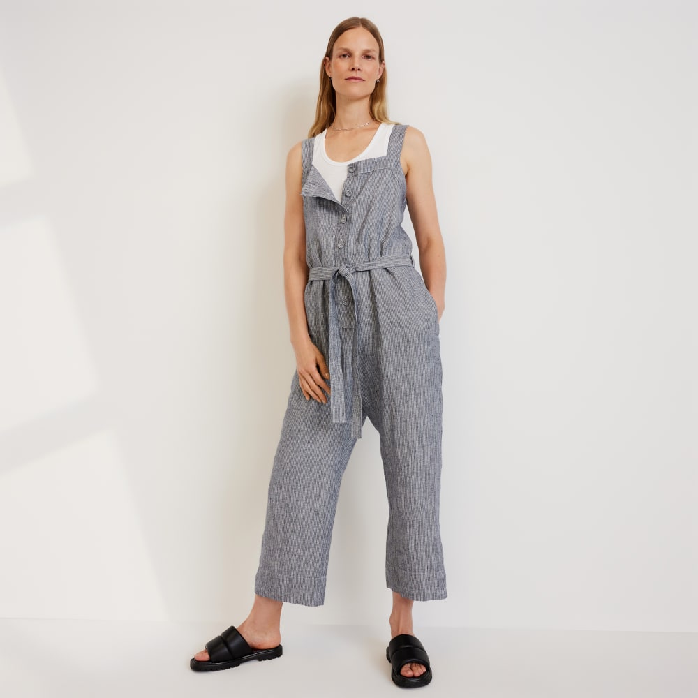womens-linen-picnic-jumpsuit-navy | primary
