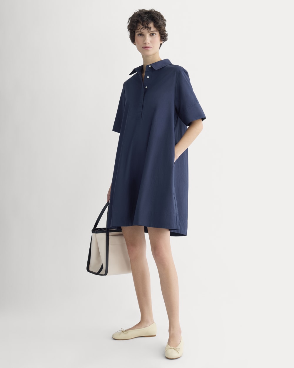 womens-popover-mini-shirtrdress-cotton-navy | primary