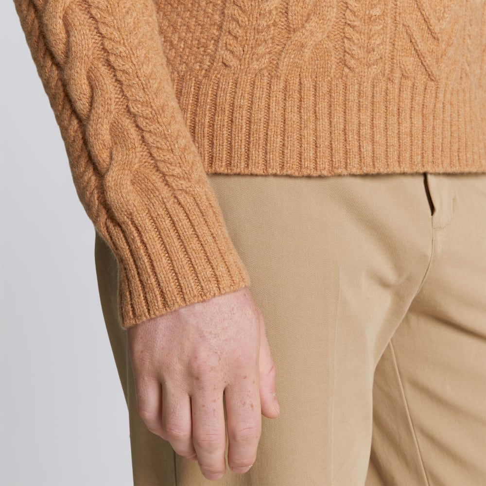 mens-felted-merino-cable-knit-crew-tobacco-brown