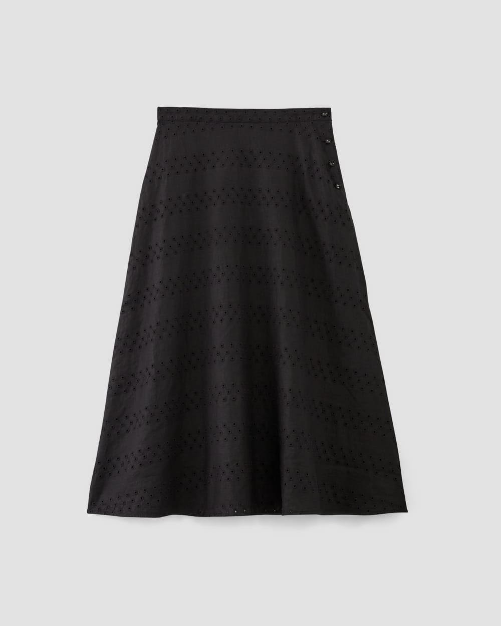 womens-eyelet-midi-skirt-black-eyelet | alt