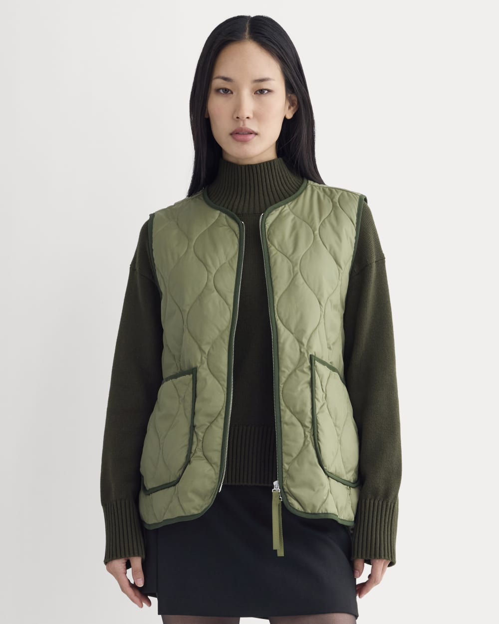 womens-renew-quilted-vest-lichen-green | primary