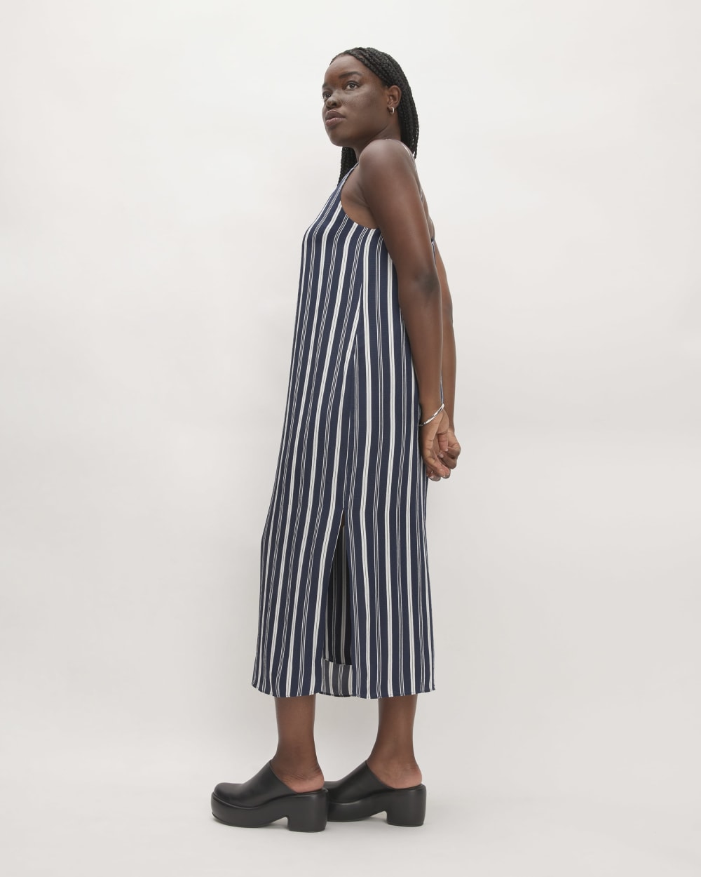 The Hammered Satin Slip Dress