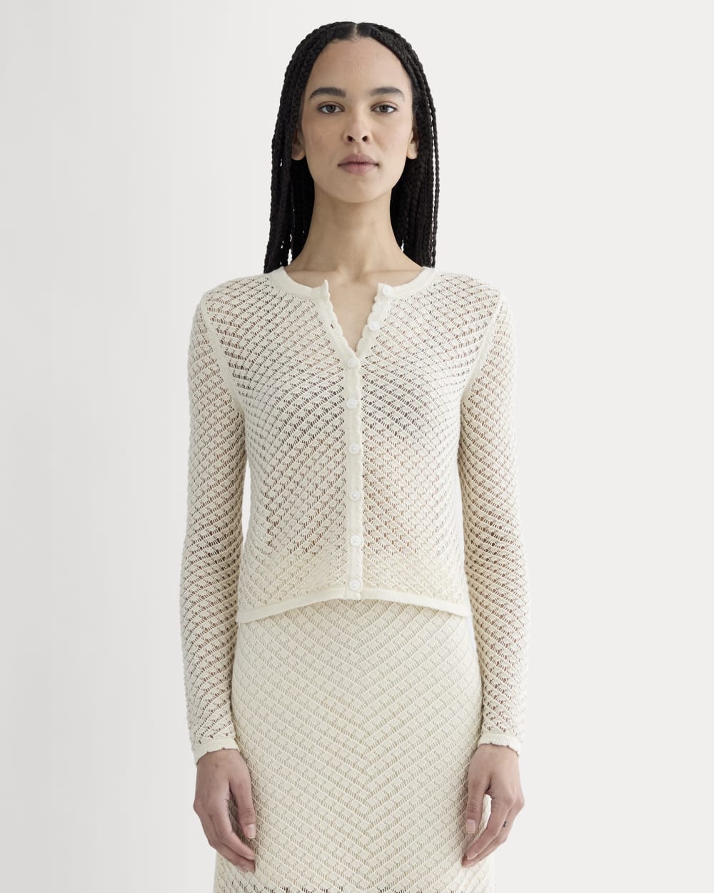 The Lace Knit Cardigan | Birch – Everlane