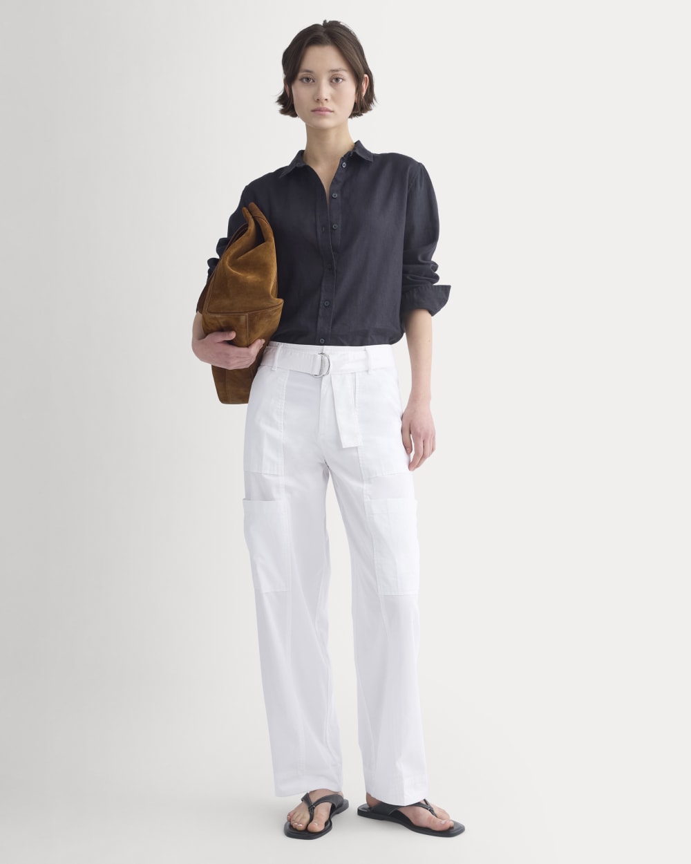 womens-utility-straight-leg-cargo-pant-white | primary
