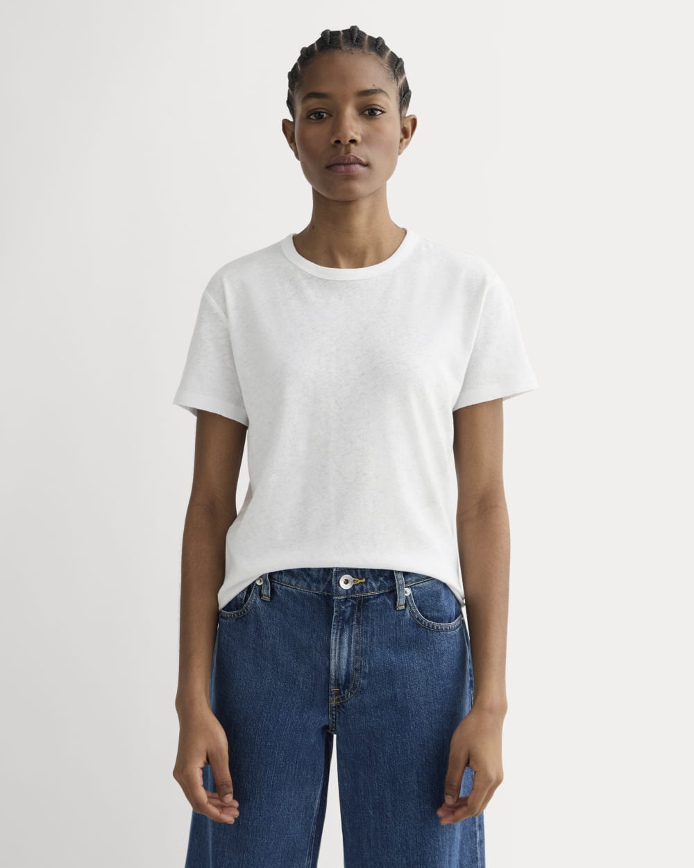 womens-box-cut-tee-cotton-linen-white | primary