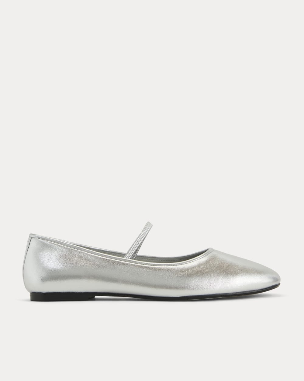 Everlane Day Mary Jane In Silver, Size 9.5, Leather Everlane Day Mary Jane In Silver, Size 9.5, Leather