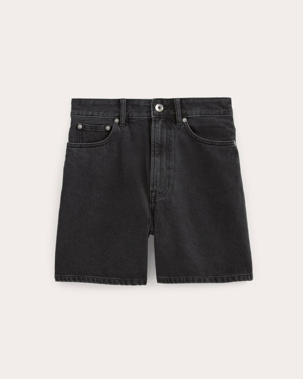 womens-a-line-denim-short-washed-black | alt