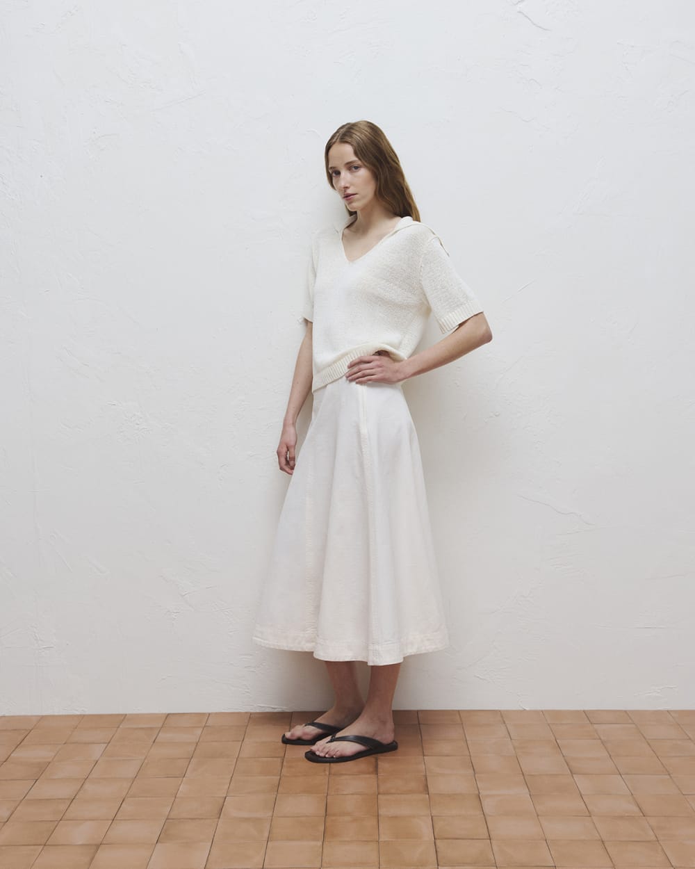 womens-seamed-midi-skirt-bone | editorial