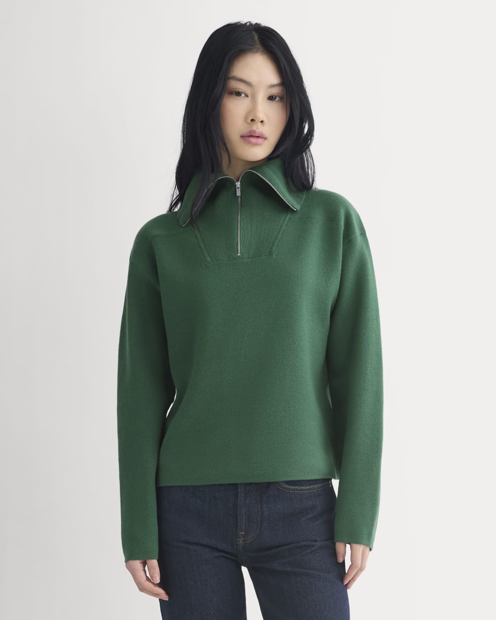 womens-double-knit-half-zip-cottonmerino-hunter-green-navy
