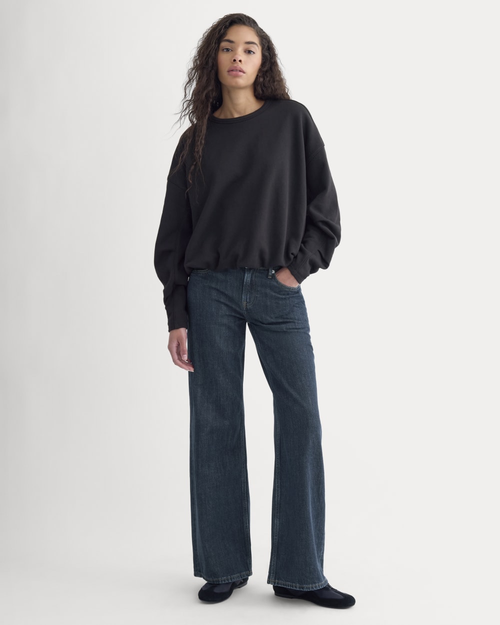 womens-light-terry-bubble-sweatshirt-black