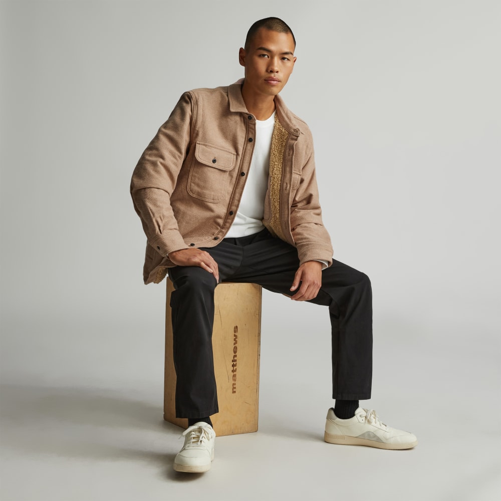 mens-fleece-lined-overshirt-mushroom | alt