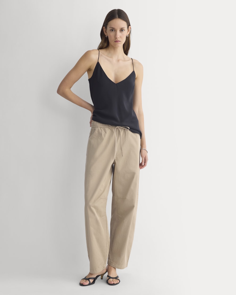 womens-pull-on-balloon-pant-trench-coat-khaki | primary